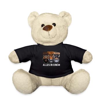 HOMME BARBU Viking barbe Homme Tigre Drôle - Nounours - noir - Devant