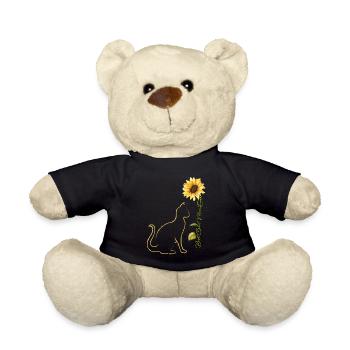 Beste Katzenmama aller Zeiten Sonnenblume Muttertag Katzenliebhaberin - Teddy - Schwarz - Vorne