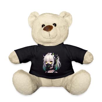 Japanese Manga Anime Aesthetics Cyberpunk Techwear - Teddy Bear - black - Front