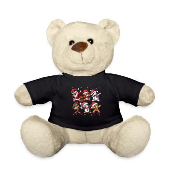 Dabbing Santa Elf Christmas Squad Boys Girls - Teddy - Schwarz - Vorne