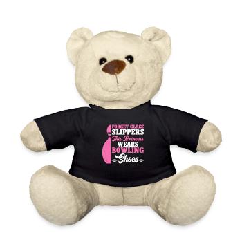 Bowling Girl Funny Ladies Team Bowler Sport - Teddy - Schwarz - Vorne