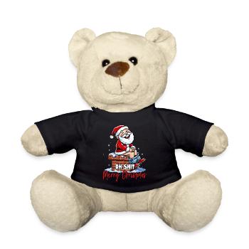 oh shit merry christmas ich hasse Weihnachten ugly - Teddy - Schwarz - Vorne