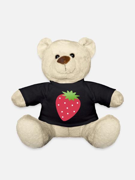 Erdbeere - Teddy - Schwarz