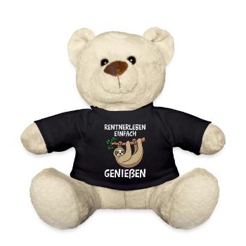 RENTEN LEBEN EINFACH GENIEßEN Lustiges Rentner - Teddy - Schwarz - Vorne