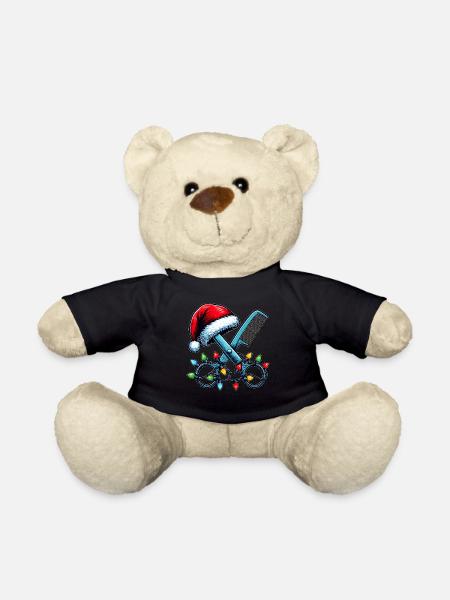 Friseur Friseurin Weihnachtsmütze Xmas - Teddy - Schwarz
