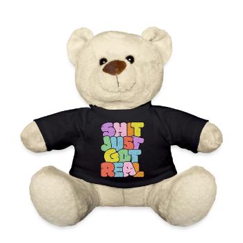 Helles buntes Slang-Typografie-Design - Teddy - Schwarz - Vorne