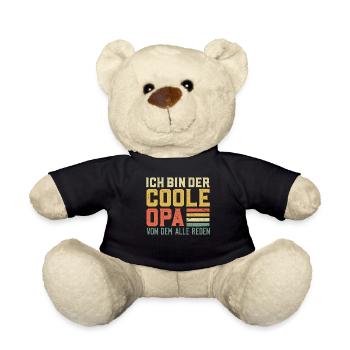Großvater BIN DER COOLE OPA VON DEM ALLE REDEN - Teddy - Schwarz - Vorne