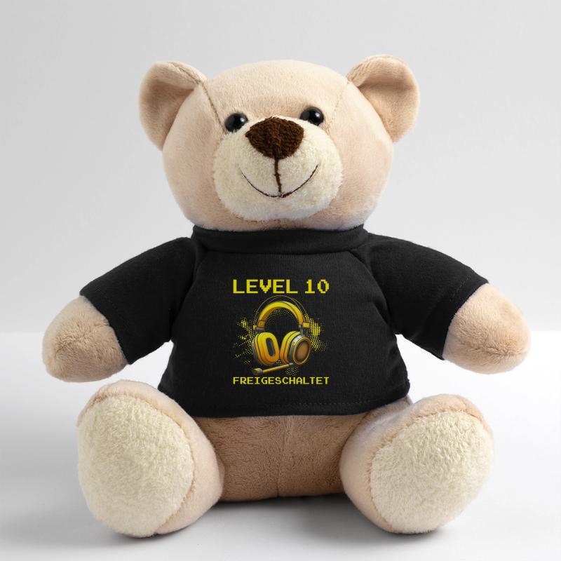Level 10 Freigeschaltet Gaming Geburtstag PC Teddy