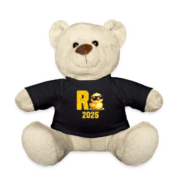R ENTE 2025 Lustige Ruhestand Endlich Rentner - Teddy - Schwarz - Vorne
