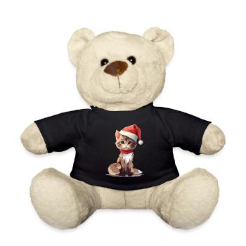 Cat Christmas Pets Pet Christmas - Teddy Bear - black - Front
