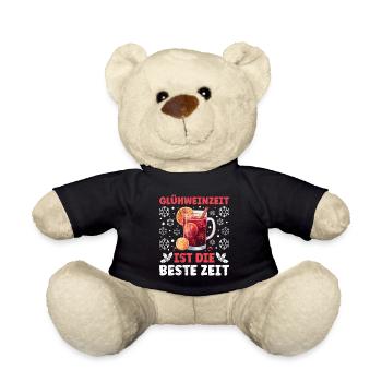 GLÜHWEIN ZEIT IST DIE BESTE ZEIT Lustiges - Teddy - Schwarz - Vorne