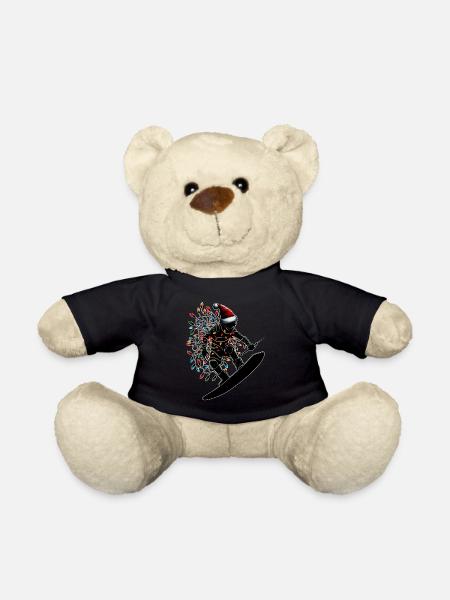 Wakeboarding Wakeboard Wakeboarder Weihnachtsmütze - Teddy - Schwarz
