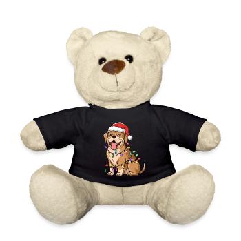 Dogue de Bordeaux Lumières de Noël Chiens Cadeaux - Nounours - noir - Devant