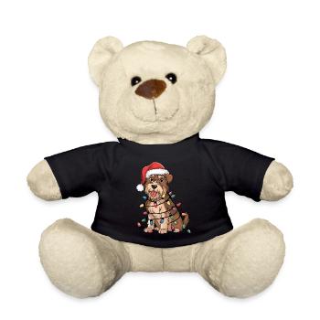 Glen of Imaal Terrier Christmas Lights Xmas Dogs - Teddy - Schwarz - Vorne