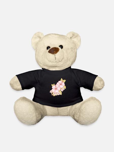 Hawaii Hawaiianisches Mädchen Hibiskusblüte - Teddy - Schwarz