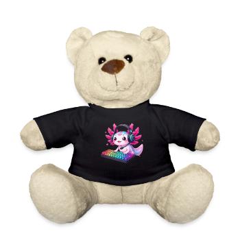 Gamesolotl Axolotl PC Gaming Gamer Lecteur vidéo - Nounours - noir - Devant