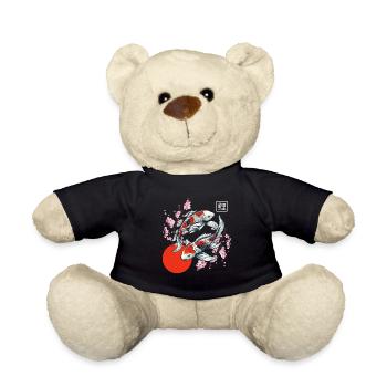 Japanischer Koi Karpfen Nishikigoi Fisch - Teddy - Schwarz - Vorne