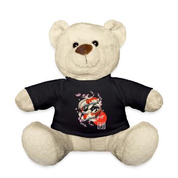 Japanischer Koi Karpfen Nishikigoi Fisch - Teddy - Schwarz - Vorne