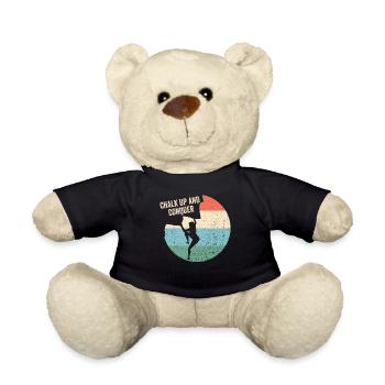 Chalking up and conquering boulderers - Teddy Bear - black - Front