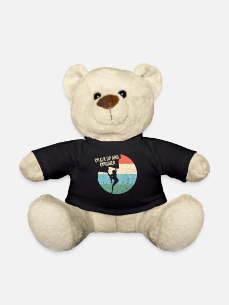Chalking up and conquering boulderers - Teddy Bear - black