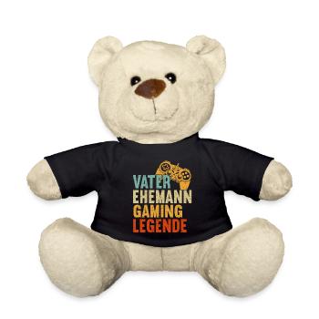 Gamer Dad Dad Gaming Lover Video Game PC - Teddy Bear - black - Front