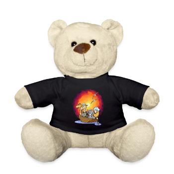 Wildlife Adventure Travel Cruise Kids Child - Teddy Bear - black - Front