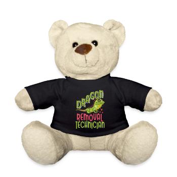 Iguana lustiger Spruch - Teddy - Schwarz - Vorne