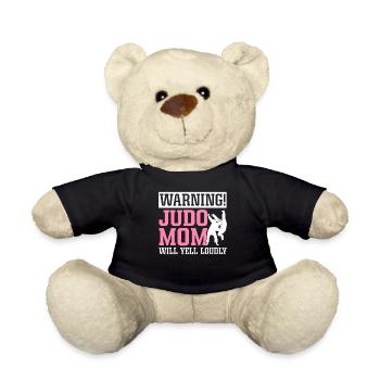 Judo Mom Yell Loudly Martial Arts Mom - Teddy - Schwarz - Vorne