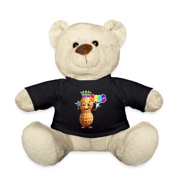 LGBT Peanut Birthday Peanuts Balloons - Teddy Bear - black - Front