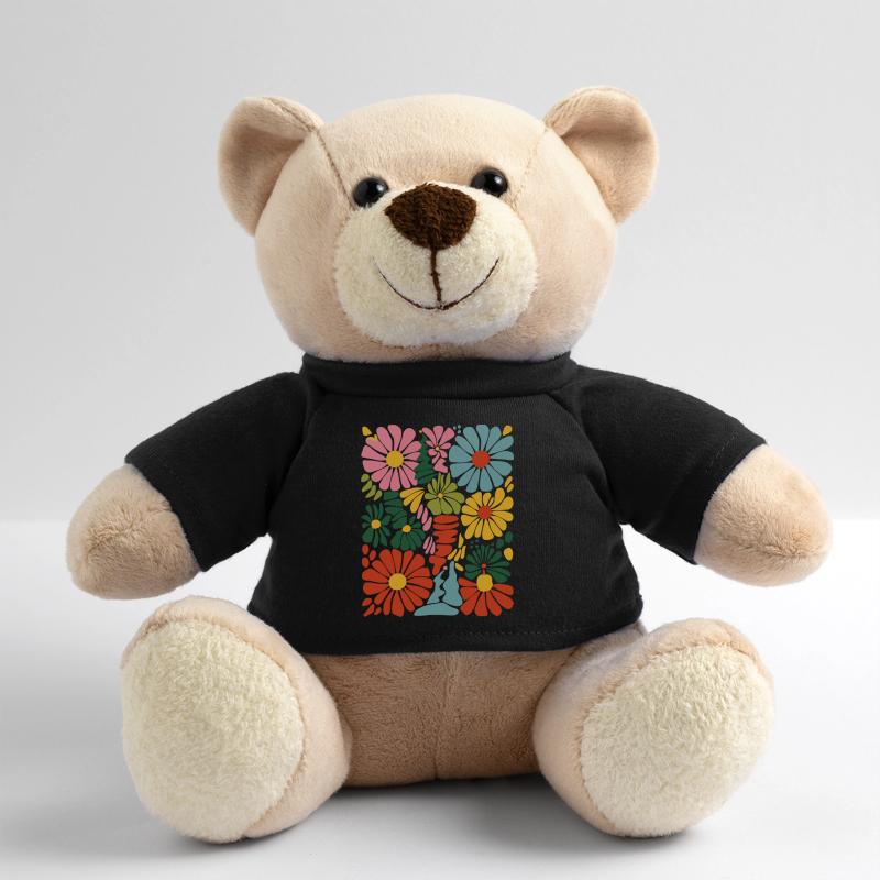 Lebendige blumige Explosion Teddy