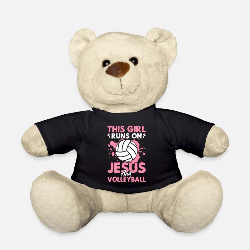 Dieses Mädchen rennt auf Jesus und - Teddy - Schwarz