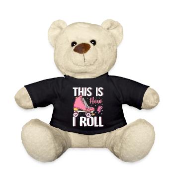 Comment je patine à roulettes Patineur à roulettes - Nounours - noir - Devant