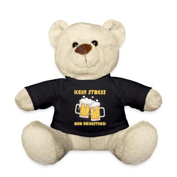 Rentner KEIN STRESS NUR RUHESTAND Lustiges - Teddy - Schwarz - Vorne
