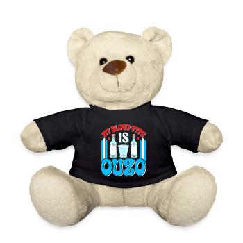 Griechenland Ouzo - Teddy - Schwarz - Vorne
