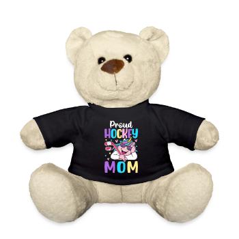 Proud Hockey Mom Hockeyspielerin Grafikdesign für - Teddy - Schwarz - Vorne
