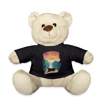 The Sound of Silence - Setting Sun - Teddy Bear - black - Front