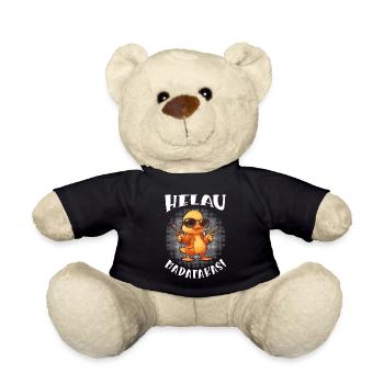 Kölner Karneval HELAU MADAFAKAS Lustiges Enten - Teddy - Schwarz - Vorne