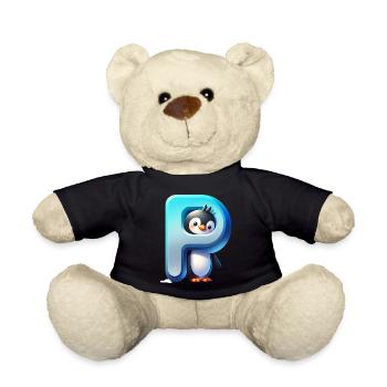 Penguin Playful P - Teddy Bear - black - Front