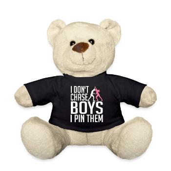 Lutteur Je ne chasse pas les garçons, je - Nounours - noir - Devant