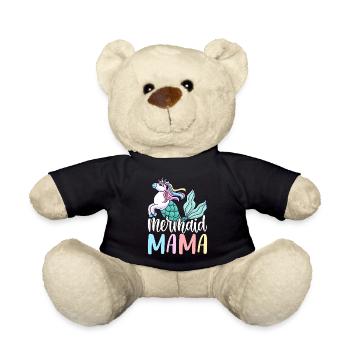 Sirène Mama Sirène Maman Conception graphique pour - Nounours - noir - Devant