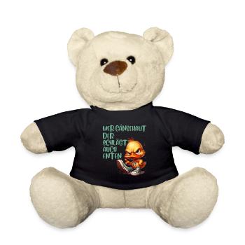 Entenkostüm WER GÄNSEHAUT DER SCHLÄGT AUCH - Teddy - Schwarz - Vorne