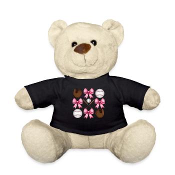 Coquette Bogen Baseballschläger Handschuhe Catcher - Teddy - Schwarz - Vorne