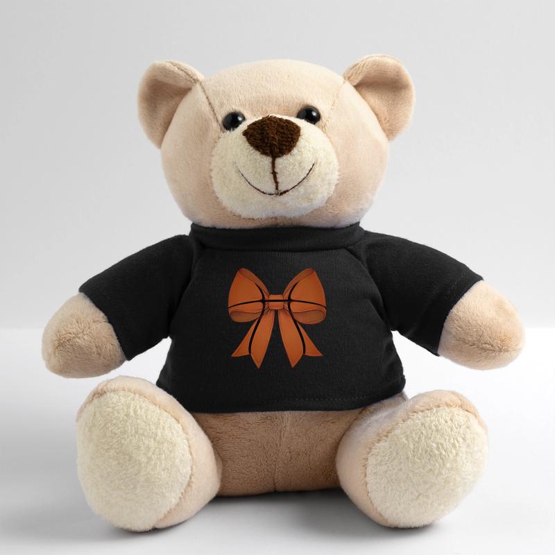 Coquette Schleife Basketball-Muster Muttertagsband Teddy