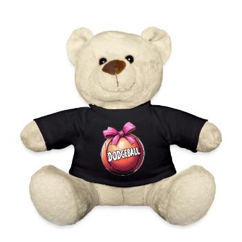 Coquette Bow Dodgeball Team Pink Ribbon Mom - Teddy - Schwarz - Vorne