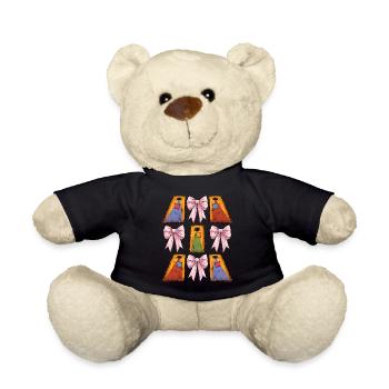 Coquette Bow Cornhole Board Bohnensack Mütter Tag - Teddy - Schwarz - Vorne