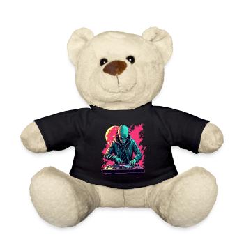 Alien Extraterrestrial DJ Music - Teddy Bear - black - Front