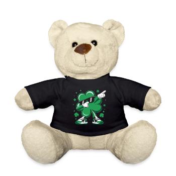 Dabbing Shamrock Saint-Patrick Dab Dance enfants - Nounours - noir - Devant