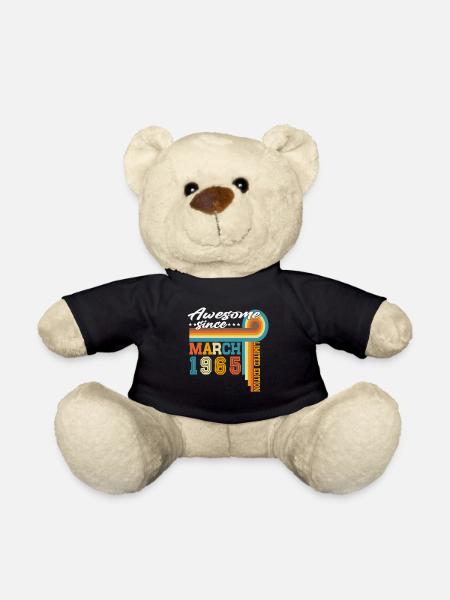 März 1965 Jahrgang geboren Geburtstag Retro - Teddy - Schwarz