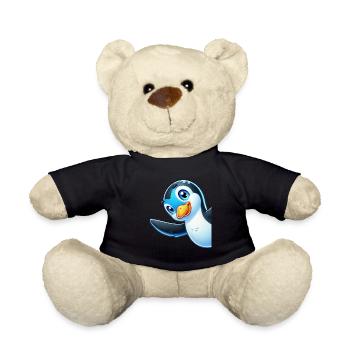 Penguins Bird Lover Penguin Enthusiast - Teddy Bear - black - Front