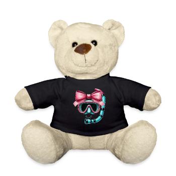 Coquette Bow Schnorcheln Schnorchel Mütter Tag - Teddy - Schwarz - Vorne